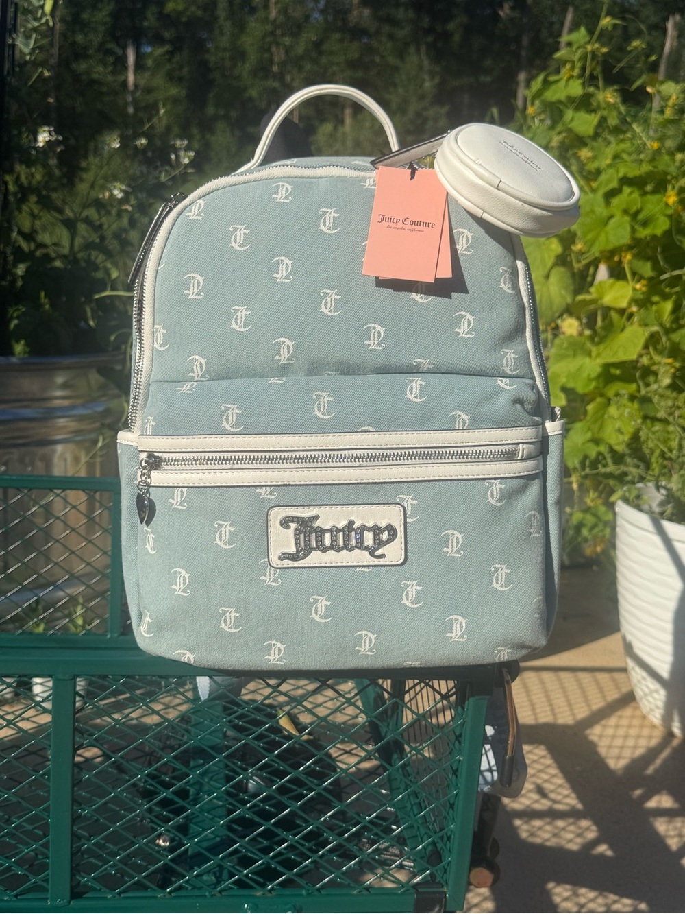 NWT Juicy Couture "Queen of Everything" Denim
Monogram Backpack Full-size